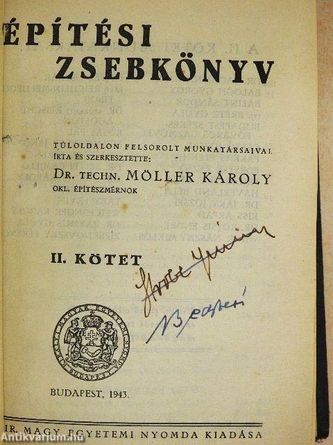 Építési zsebkönyv I-II.