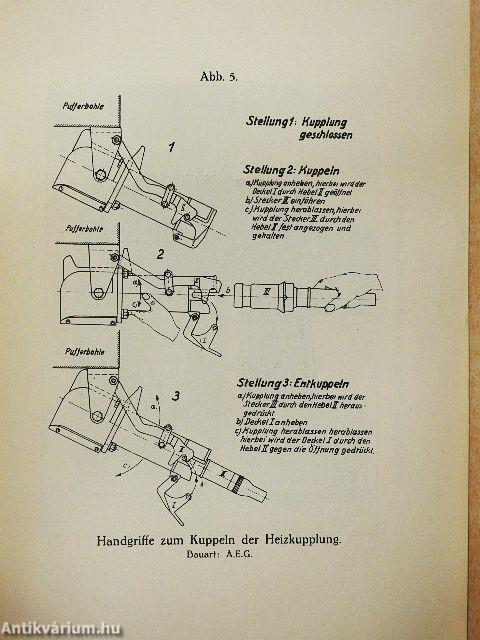 Vorläufige Dienstvorschrift für die elektrische Heizung von D-Zugwagen
