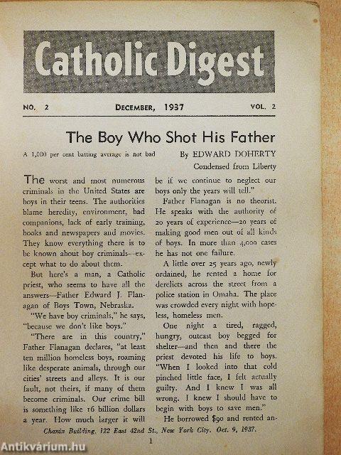 Catholic Digest December 1937