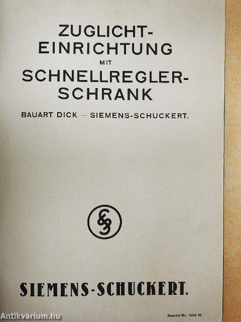 Zuglichteinrichtung mit Schnellreglerschrank