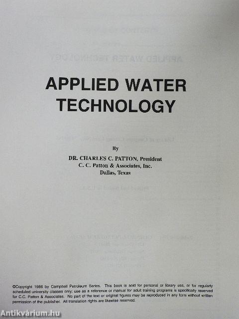 Applied Water Technology