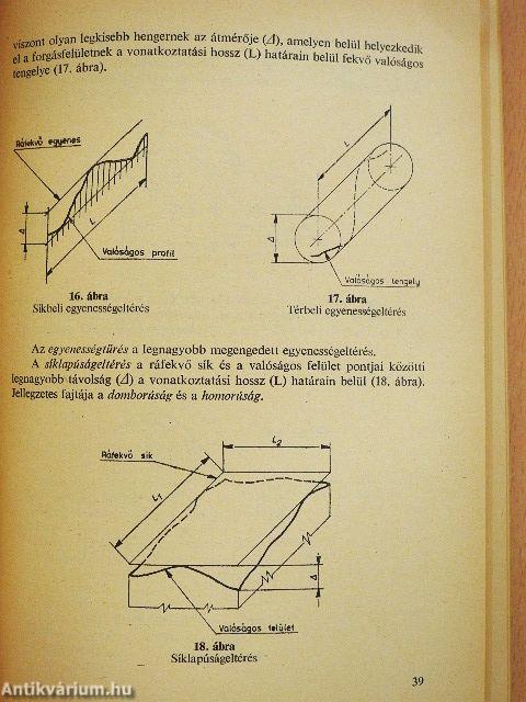 Gépipari tűrések és illesztések
