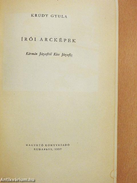 Írói arcképek I-II.