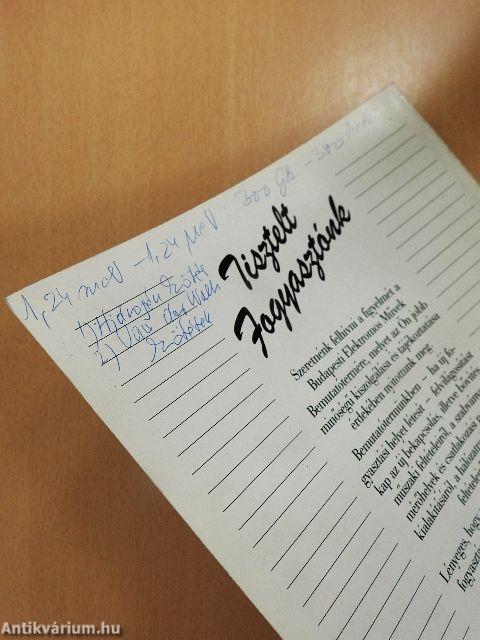 Villamosság 1991. szeptember - Különszám