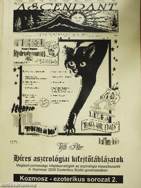 Híres asztrológiai kifejtőtáblázatok