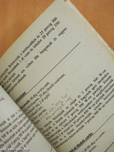 Vilma néni mikrohullámú receptjei