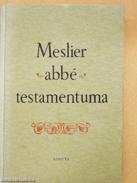 Meslier abbé testamentuma