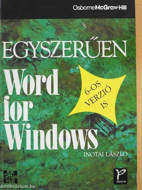 Egyszerűen Word for Windows