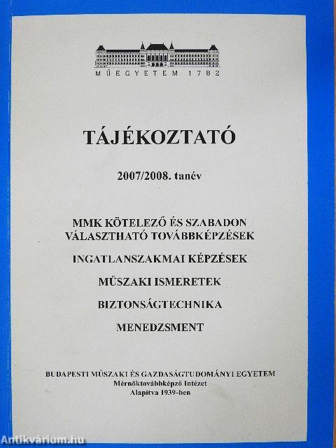 Tájékoztató 2007/2008. tanév