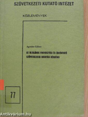 Az általános fogyasztási és értékesitő szövetkezetek oktatási kérdései