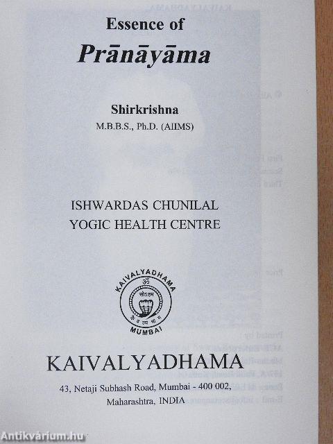 Essence of Pranayama