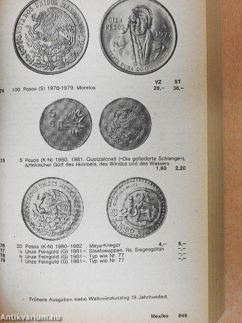 Weltmünzkatalog 1983. I-II.