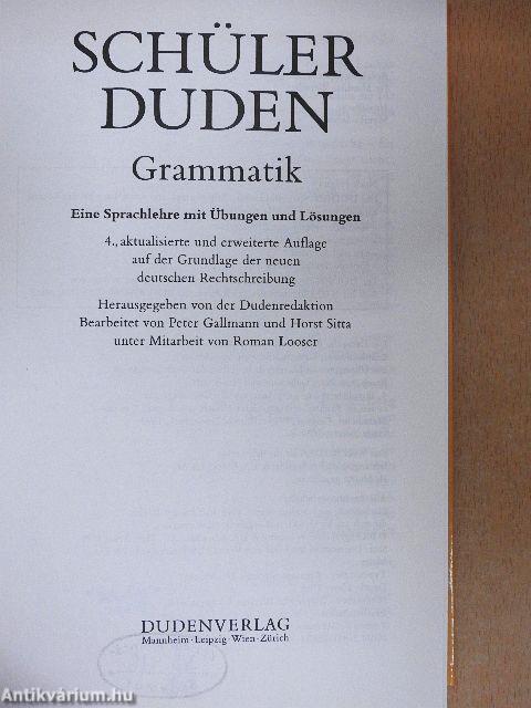 Schülerduden Grammatik