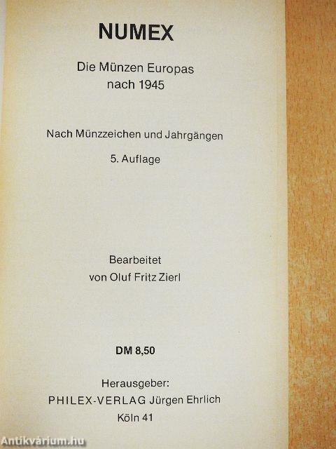 Die Münzen Europas nach 1945