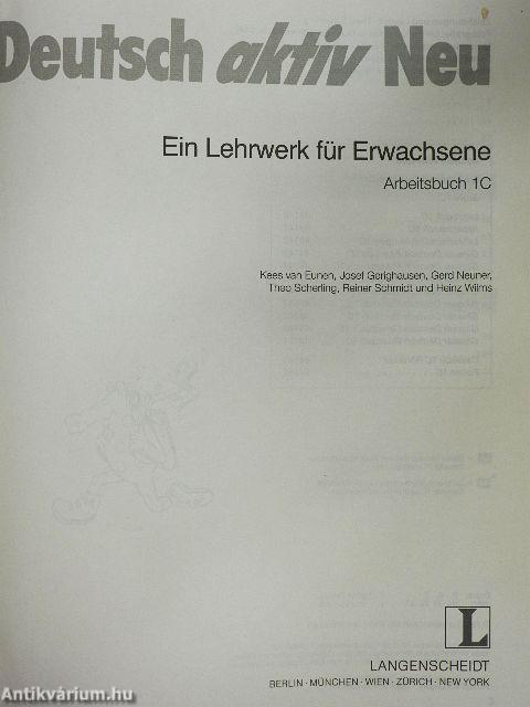 Deutsch aktiv Neu 1C - Arbeitsbuch