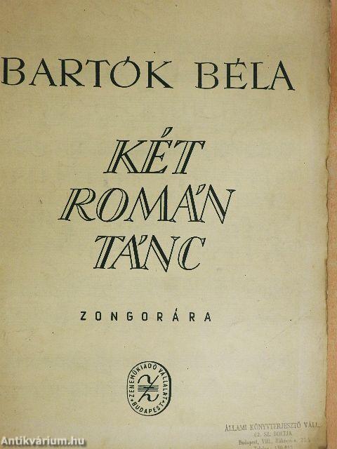 Két román tánc zongorára