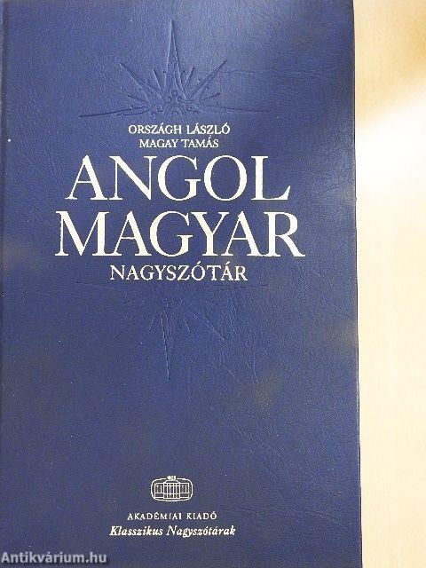 Angol-magyar nagyszótár