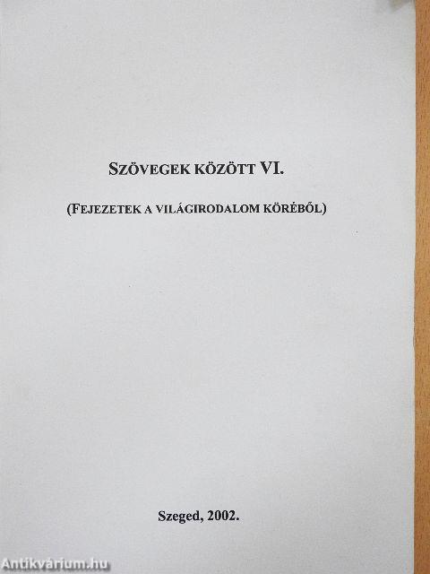 Szövegek között VI.