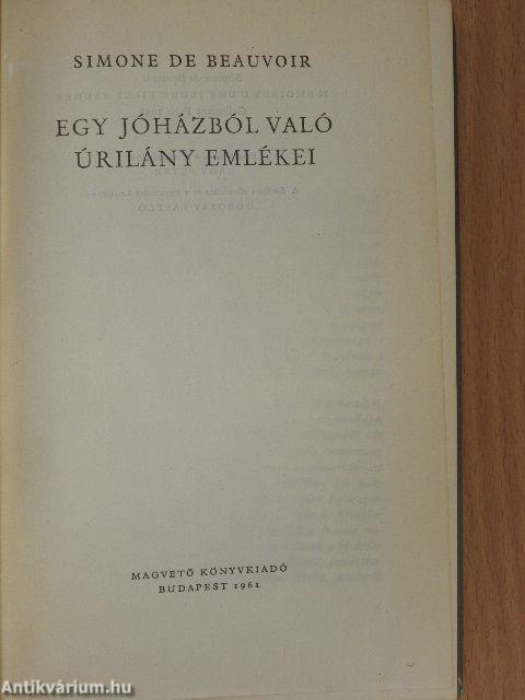 Egy jóházból való úrilány emlékei