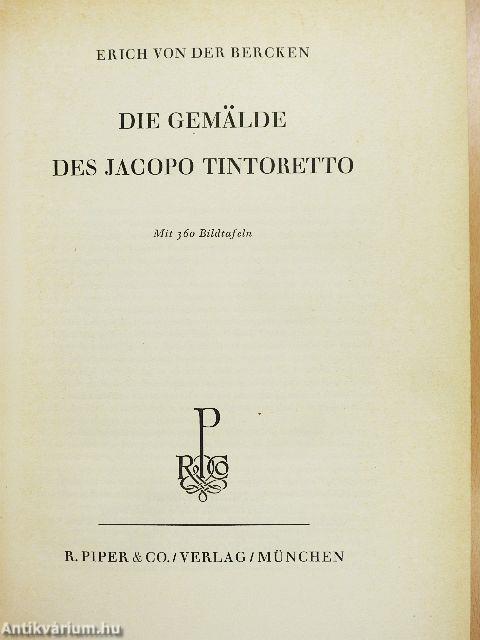 Die Gemälde des Jacopo Tintoretto