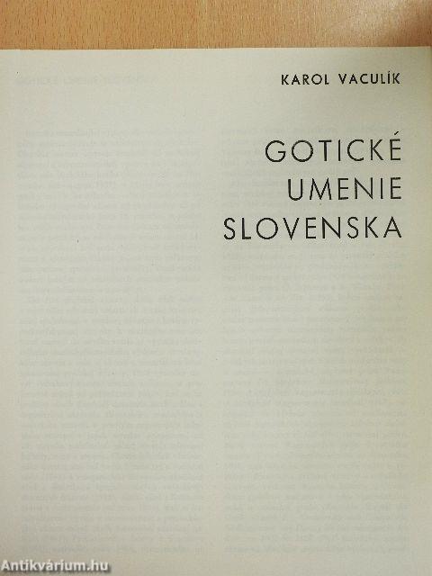 Gotické Umenie Slovenska