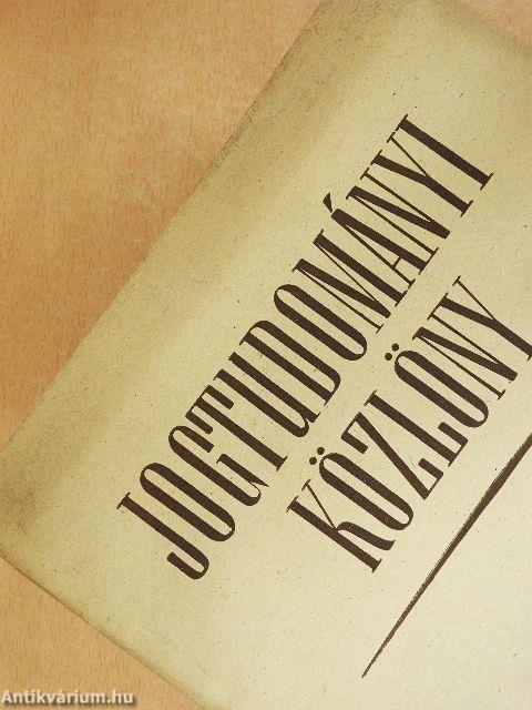 Jogtudományi Közlöny 1955. június