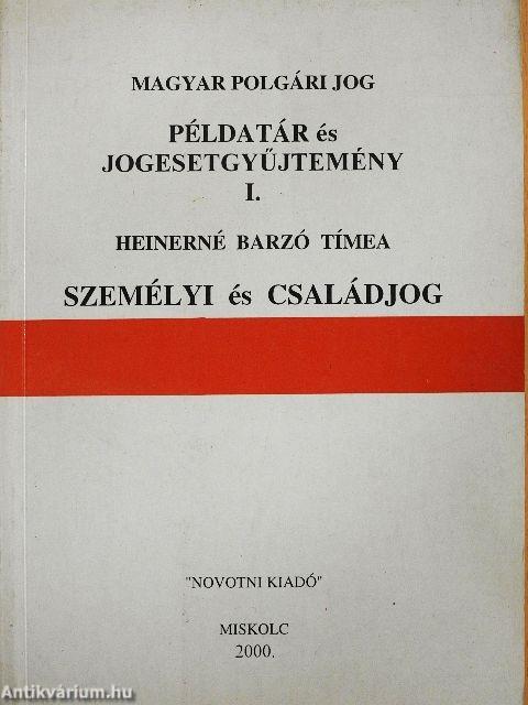 Példatár és jogesetgyűjtemény I.