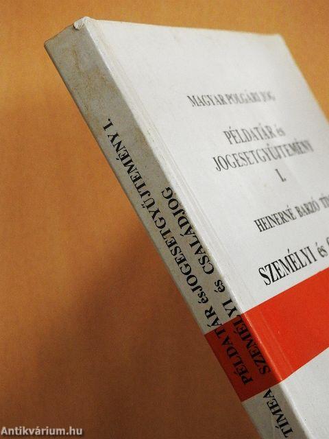 Példatár és jogesetgyűjtemény I.