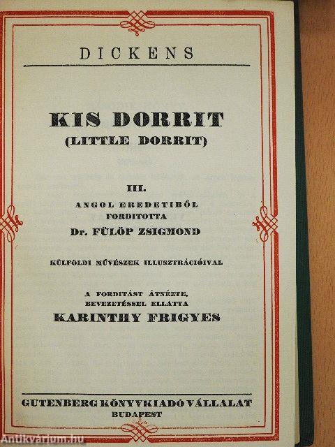 Kis Dorrit I-IV.