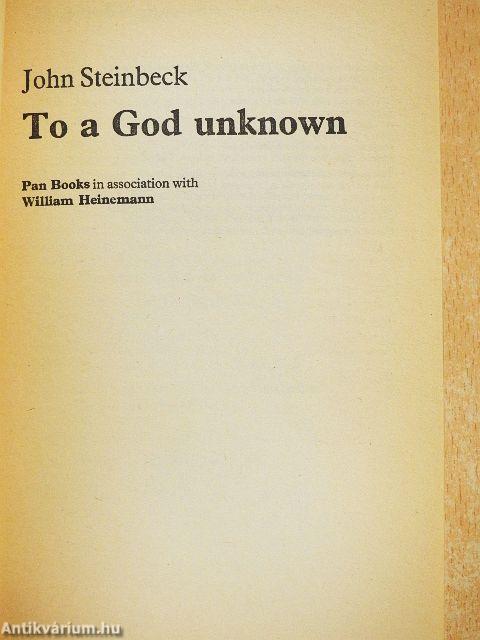 To a God Unknown