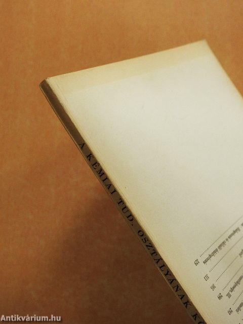 A Magyar Tudományos Akadémia Kémiai Tudományok Osztályának Közleményei 1957/3.
