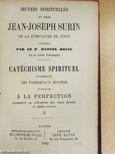Catéchisme Spirituel II.