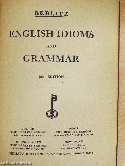 English Idioms and Grammar