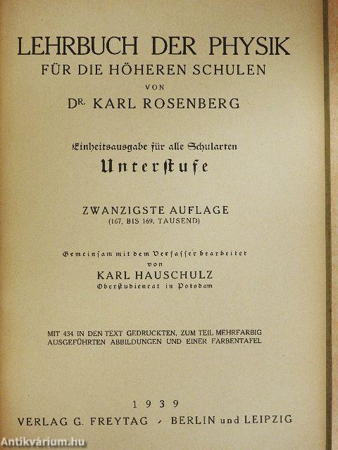 Lehrbuch der Physik für die Höheren Schulen