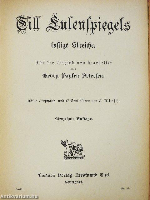 Till Eulenspiegels lustige Streiche (gótbetűs)