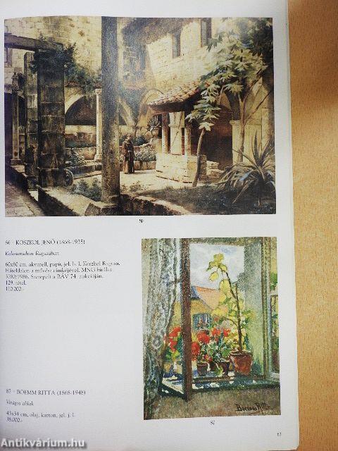 Villás Galéria és Aukciósház 10. Festmény- és műtárgyárverés