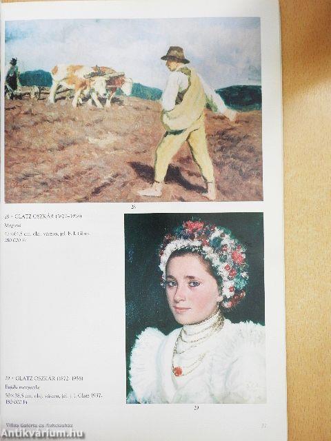 Villás Galéria és Aukciósház 7. Festmény- és műtárgyárverés