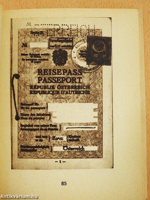 Fontosabb külföldi úti okmányok gyűjteménye