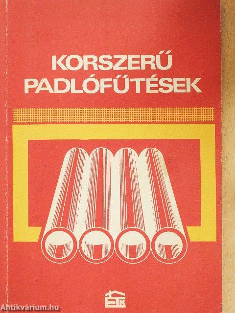 Korszerű padlófűtések