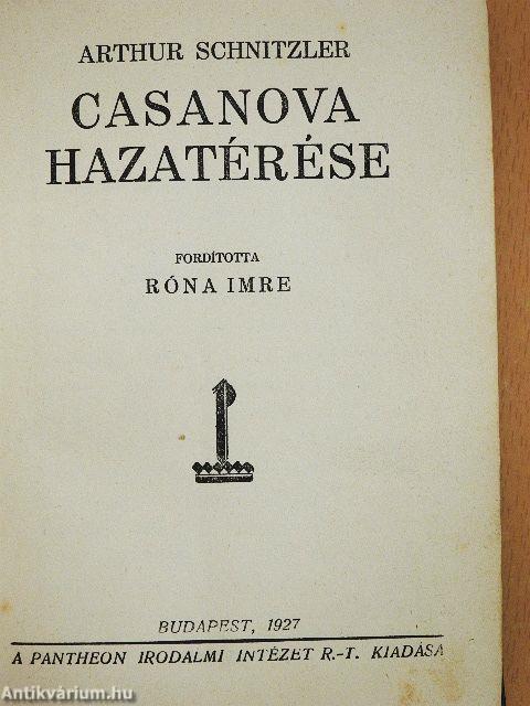 Casanova hazatérése