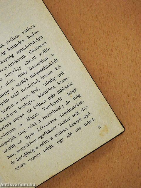 Casanova hazatérése