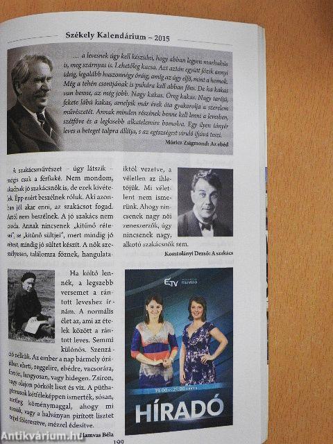 Székely Kalendárium 2015.