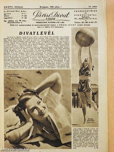 Párisi divat 1942. július 1.