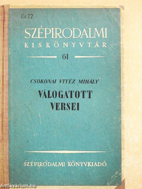 Csokonai Vitéz Mihály válogatott versei