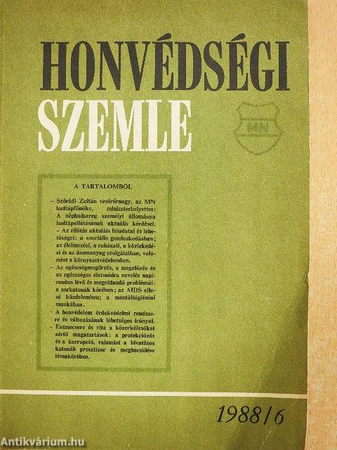 Honvédségi Szemle 1988. június