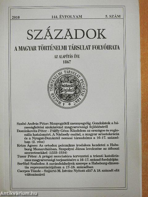 Századok 2010/5.