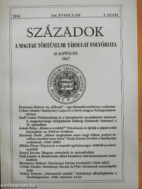 Századok 2010/3.