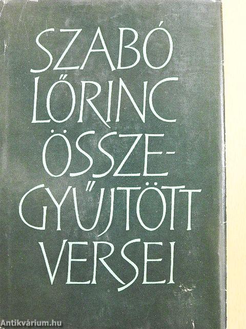 Szabó Lőrinc összegyűjtött versei