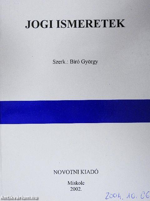 Jogi ismeretek