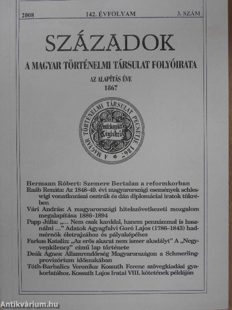 Századok 2008/3.